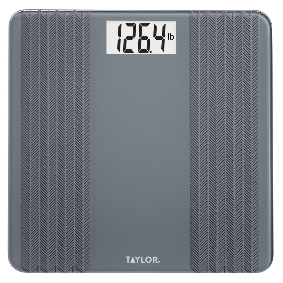Digital Glass Scale with Textured Herringbone Design