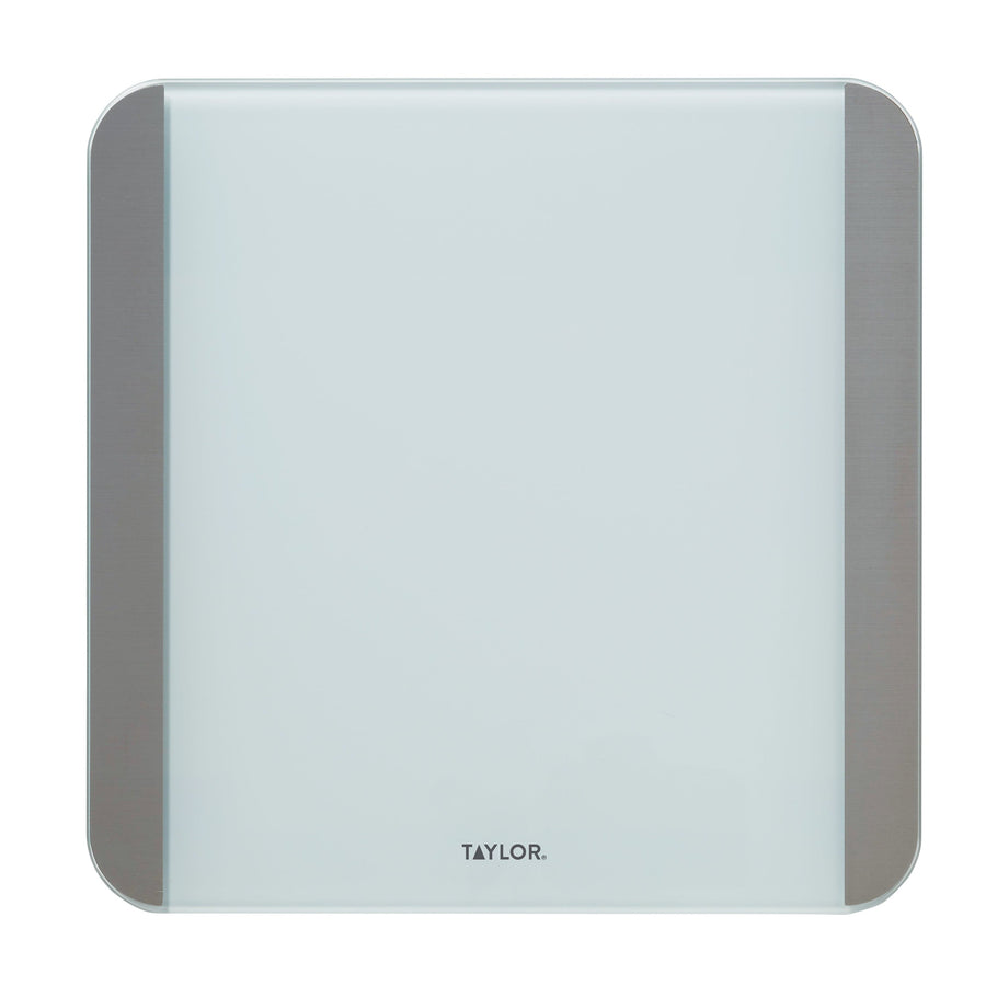 Glass Digital Bathroom Scale with Motion and Light Sensors, White
