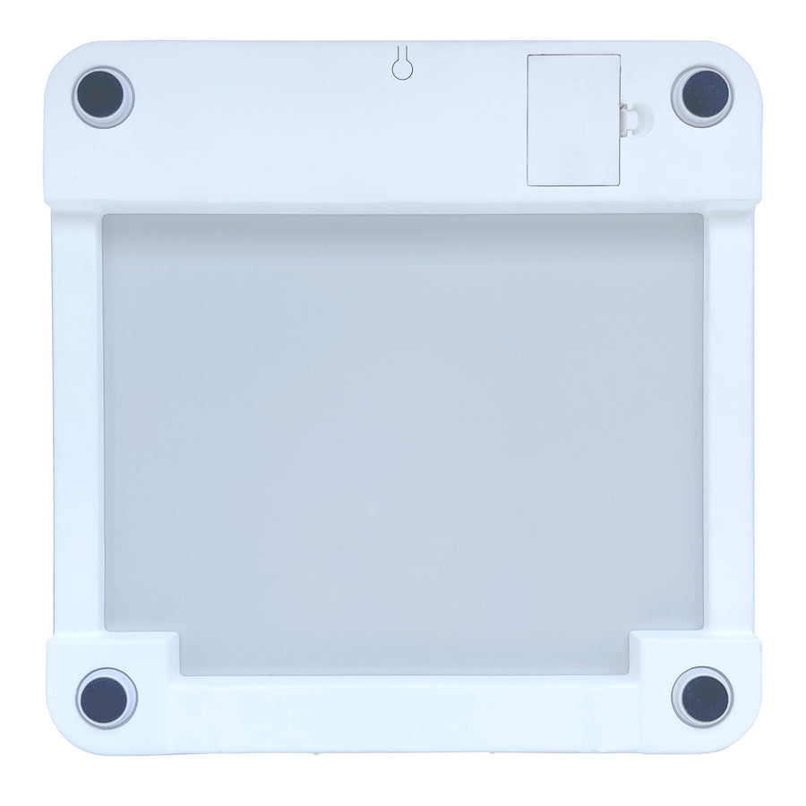 Glass Digital Bathroom Scale with Motion and Light Sensors, White