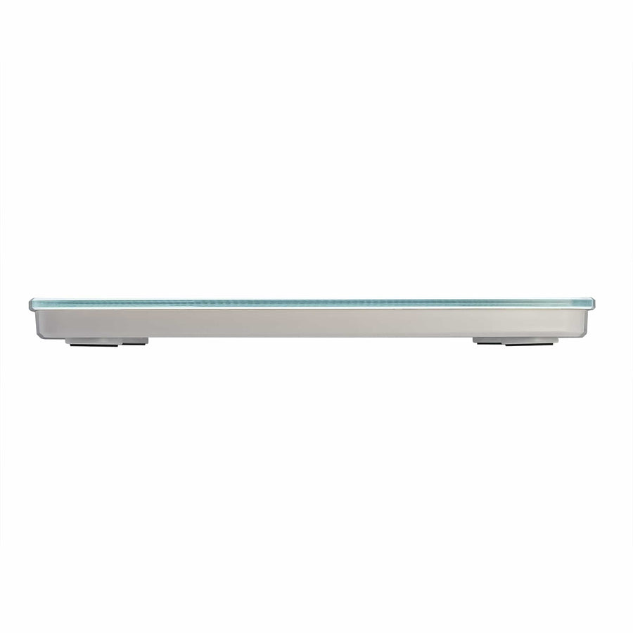 Glass Digital Bathroom Scale with Motion and Light Sensors, White