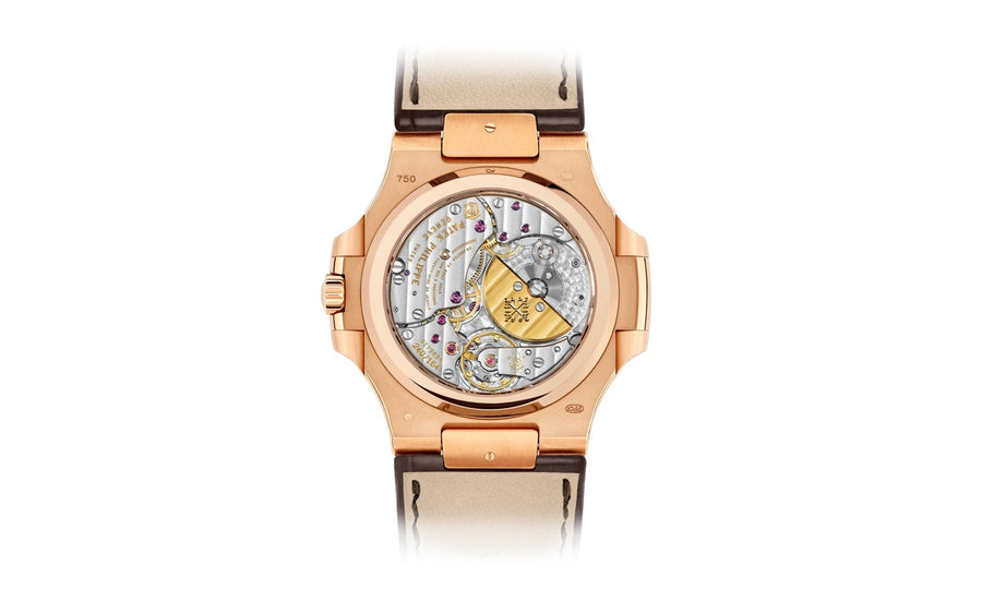 Nautilus Date, Moon Phases Watch, 18k Rose Gold, 40mm, Ref# 5712R-001