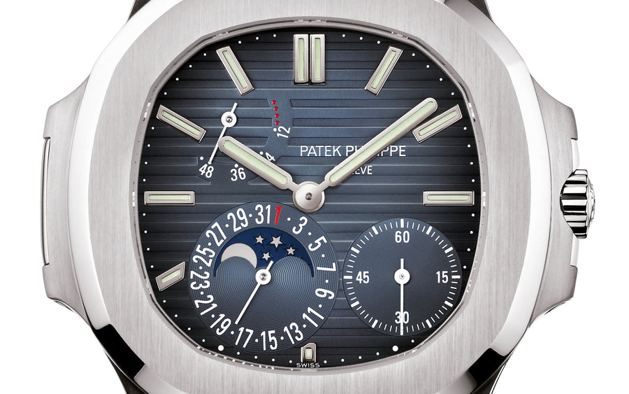 Nautilus Date, Moon Phases Watch, Stainless Steel, 40mm, Ref# 5712/1A-001