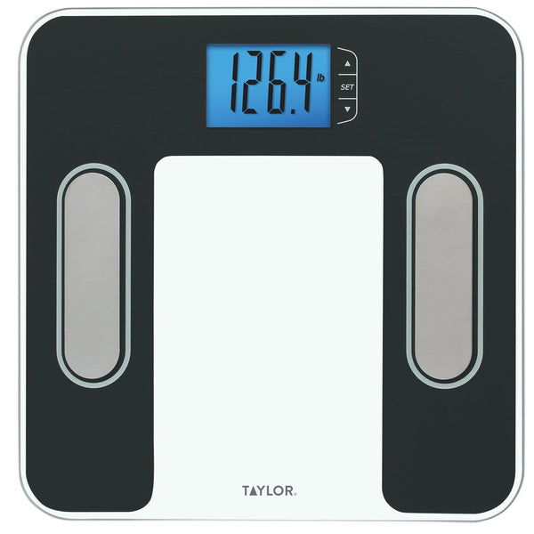 Body Composition Scale, Black with Stainless Steel Accents