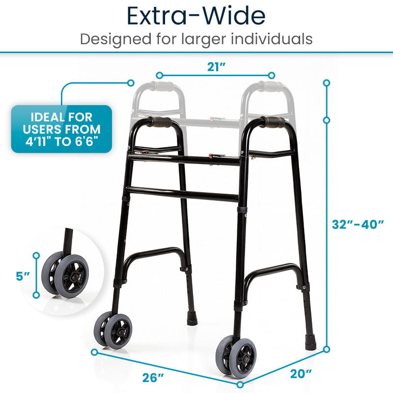 Bariatric Walker with Wheels