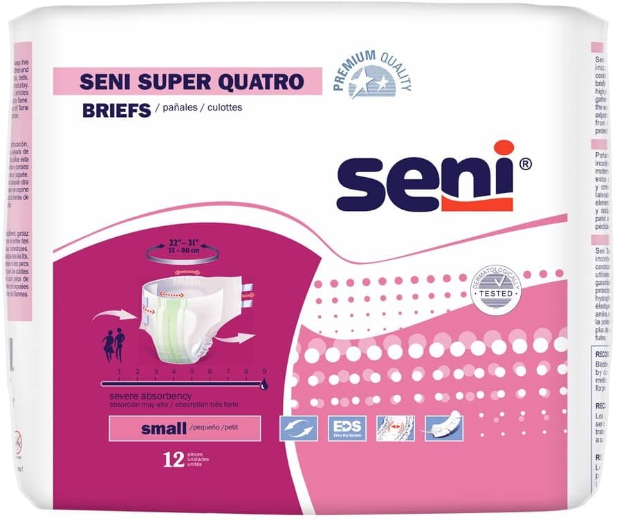 Seni Super Quatro Premium Quality Unisex Briefs - Severe Absorbency