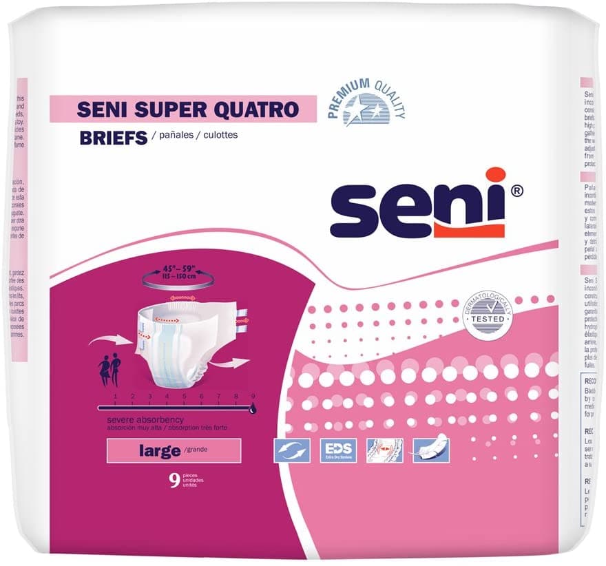 Seni Super Quatro Premium Quality Unisex Briefs - Severe Absorbency