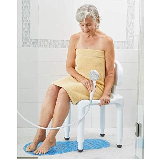 Carex Bariatric Bath Seat And Shower Chair With Back and Anti-Slip Feet