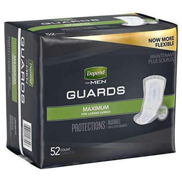 Depend Incontinence Men Guards Maximum Absorbency For Bladder Control - Case of 104