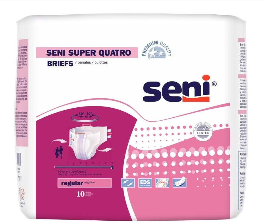 Seni Super Quatro Premium Quality Unisex Briefs - Severe Absorbency