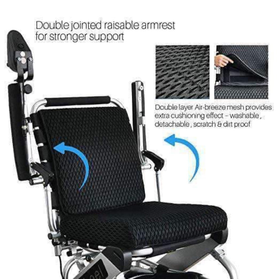 Foldawheel Electric Extreme Lightweight Folding Power Chair - Only 46 lbs