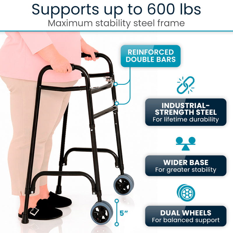 Bariatric Walker with Wheels