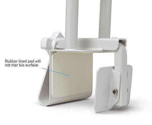 Medline Bathtub Safety Adjustable Grab Bar - Large Handle