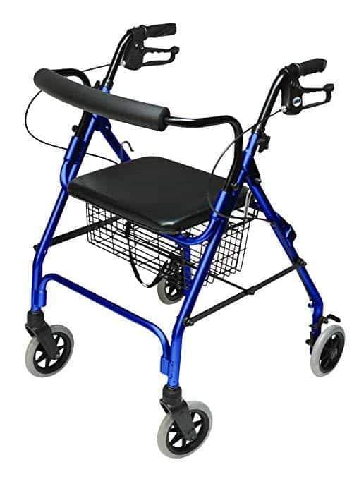 Lumex Walkabout Lite Four-Wheel Rollators - Lightweight 14.5 lbs