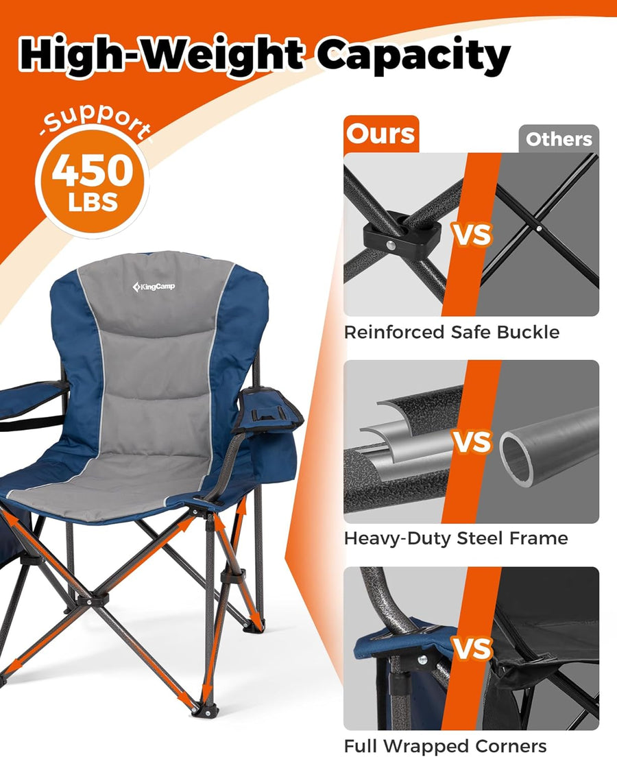 KingCamp JUNIPER C10 Adjustable Armchair with Lumbar Support