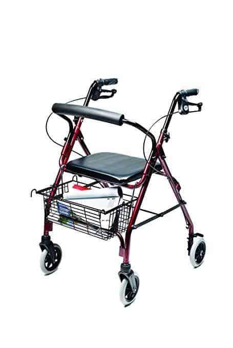 Lumex Walkabout Lite Four-Wheel Rollators - Lightweight 14.5 lbs