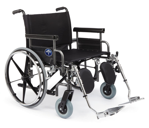 WIDE HEAVY DUTY STANDARD WHEELCHAIR