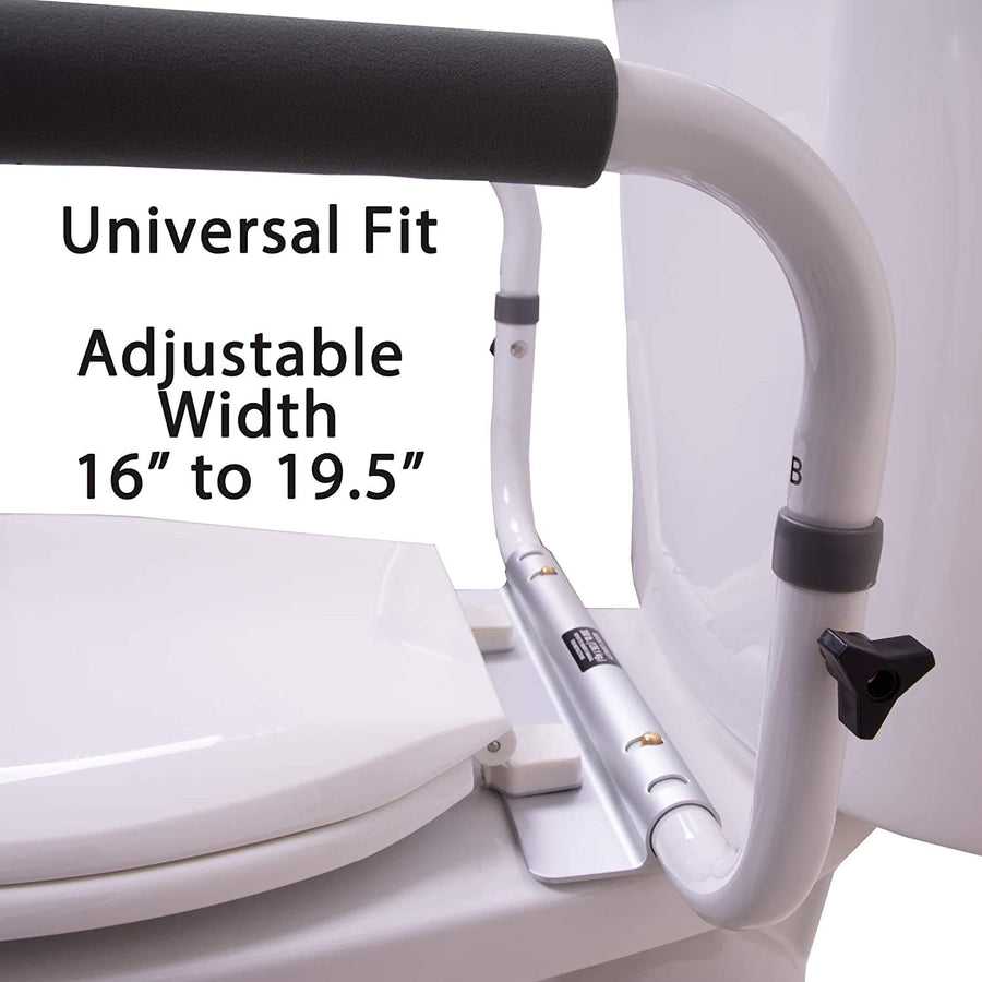 Carex Toilet Safety Frame with Adjustable Width - Easy Installation