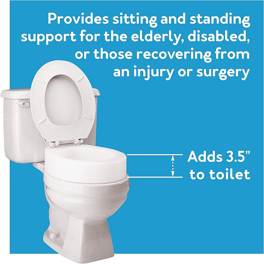 Carex Toilet Seat Elevator - For Standard Sized Seats