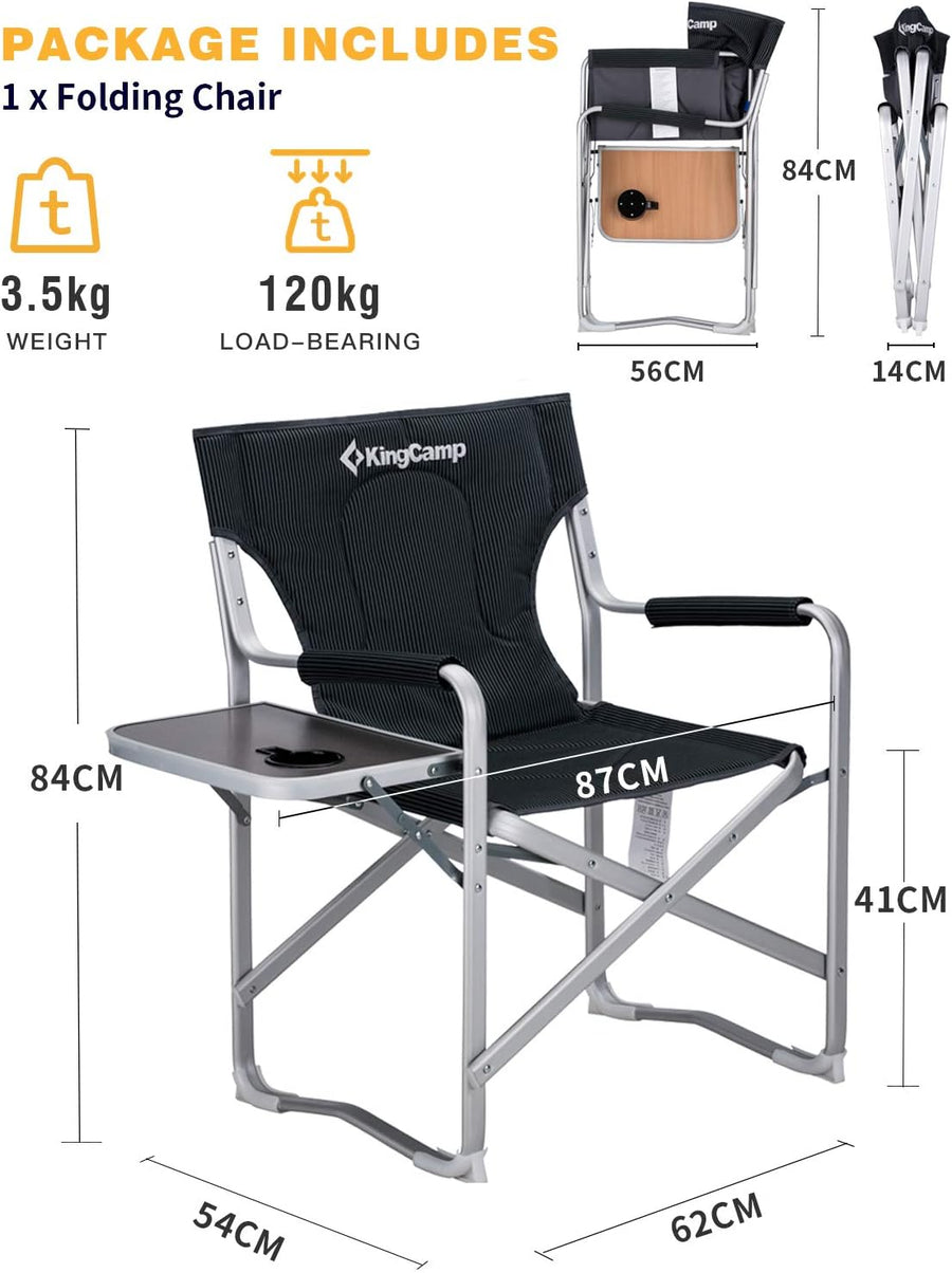 KingCamp Timeless Aluminum Tube Camping Chair | Lifetime Warranty