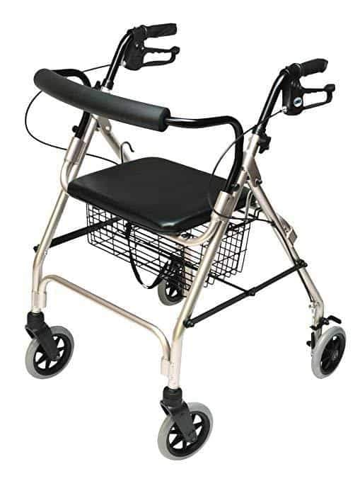 Lumex Walkabout Lite Four-Wheel Rollators - Lightweight 14.5 lbs