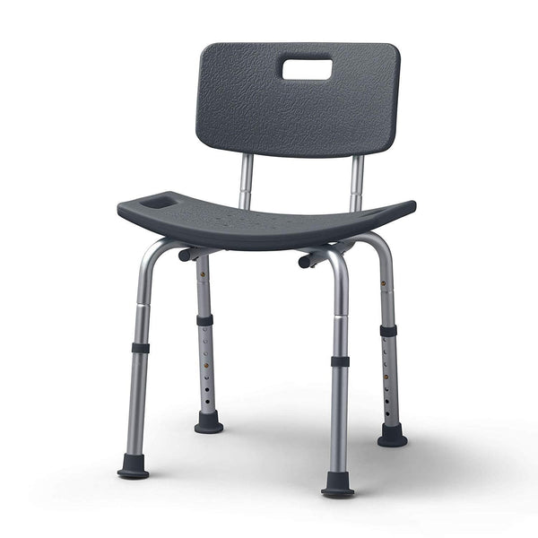 Medline Shower Chair Bath Bench With Back - Infused With Microban Antimicrobial Protection