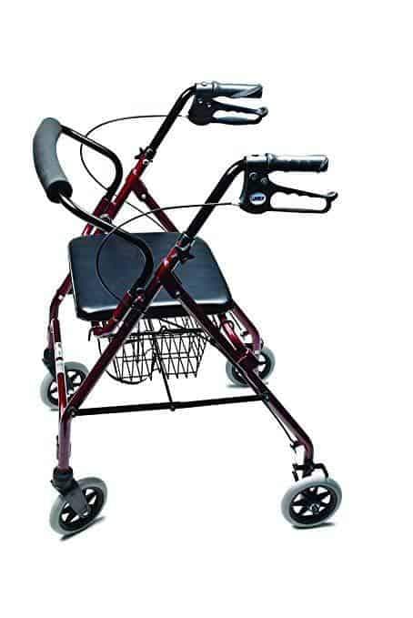 Lumex Walkabout Lite Four-Wheel Rollators - Lightweight 14.5 lbs