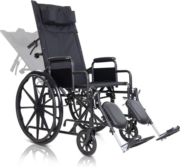 Reclining Wheelchair with Headrest