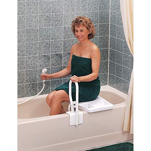 Carex Portable Bathtub Bench - Shower Bath Seat - Adjustable Width