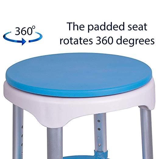 Carex EZ Swivel Shower Stool - Rotates 360 Degrees