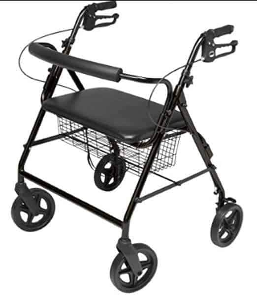 Lumex Walkabout ConTour Imperial Bariatric Rollator with 20" Seat & 8" Wheels