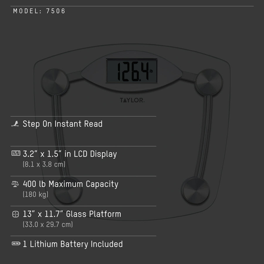 Digital Glass Chrome Bathroom Scale
