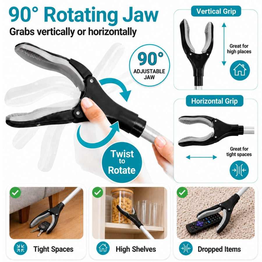 Rotating Reacher Grabber