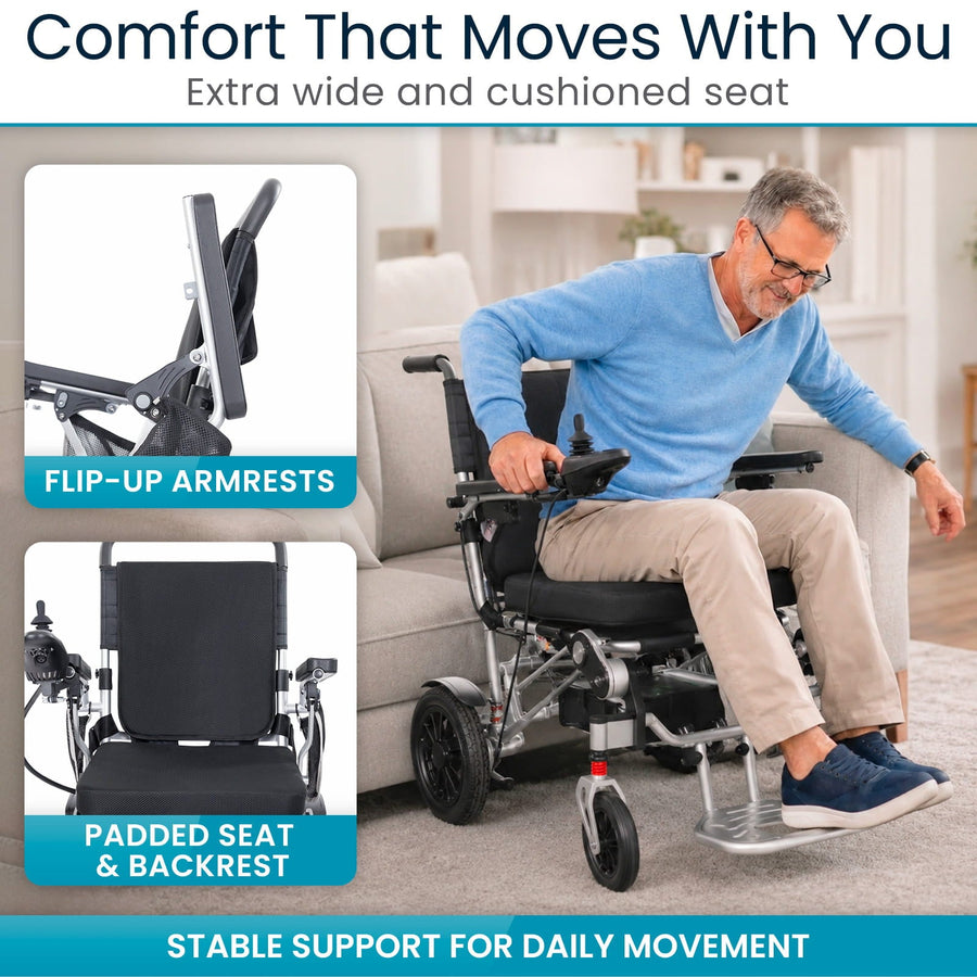 Power Wheelchair - Foldable Long Range Transport Aid