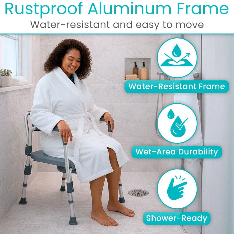 4-in-1 Bariatric Commode Shower Chair