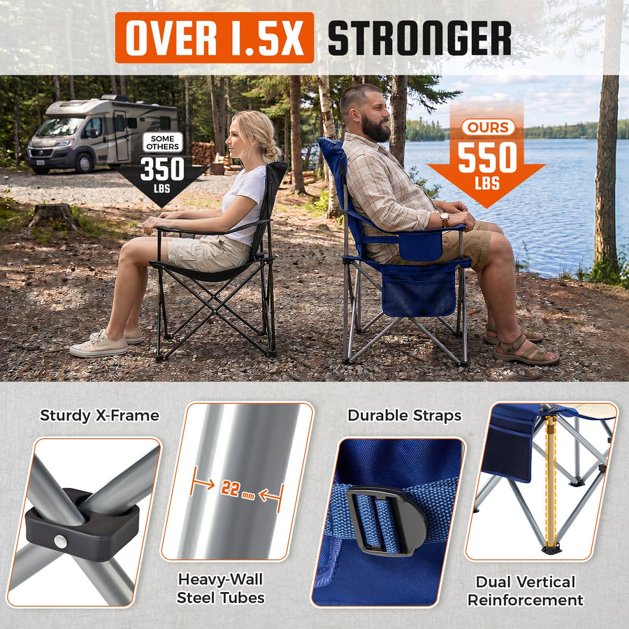 KingCamp Lumbar Support Oversized Camping Chair