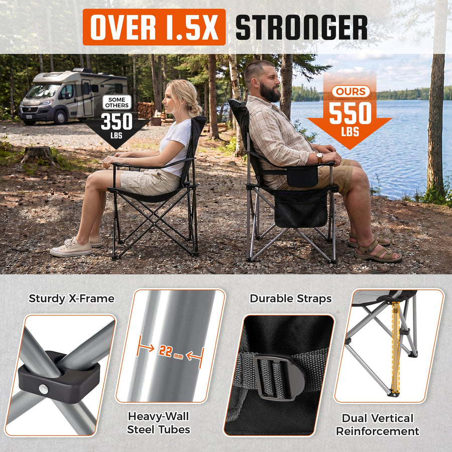 KingCamp Lumbar Support Oversized Camping Chair