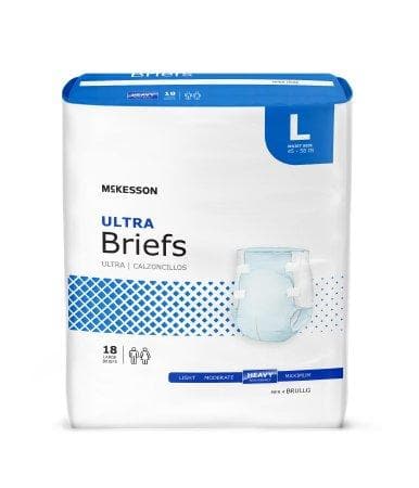 McKesson Ultra Tab Closure Heavy Absorbency Adult Unisex Briefs