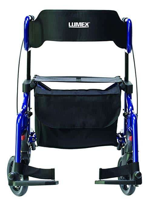 Lumex Lightweight Folding Hybrid LX Rollator & Transport Chair