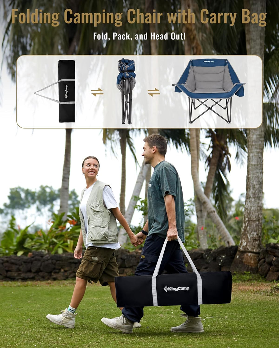 KingCamp CANNA C10 PLUS Oversized Camping Folding Chair
