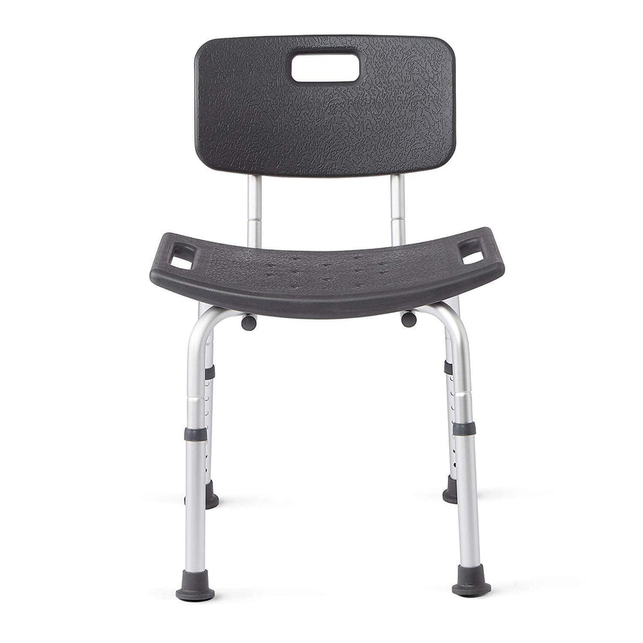 Medline Shower Chair Bath Bench With Back - Infused With Microban Antimicrobial Protection