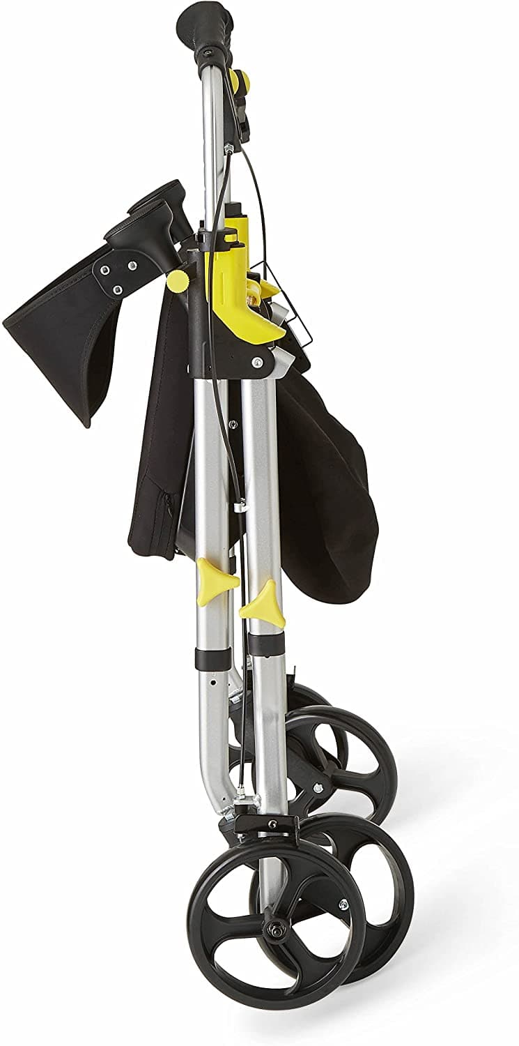Medline Premium Empower Folding Mobility Rollator Walker with 8" Wheels