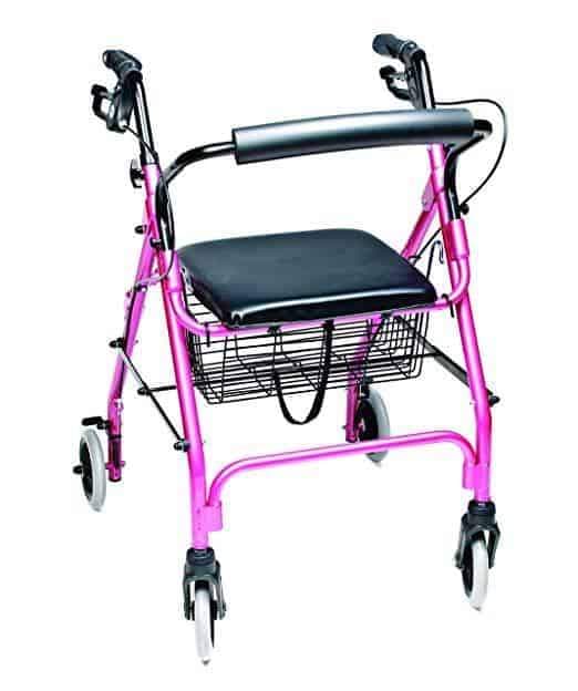 Lumex Walkabout Lite Four-Wheel Rollators - Lightweight 14.5 lbs