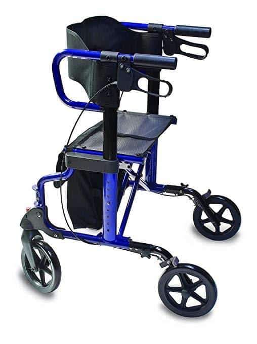 Lumex Lightweight Folding Hybrid LX Rollator & Transport Chair