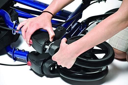 Lumex Lightweight Folding Hybrid LX Rollator & Transport Chair