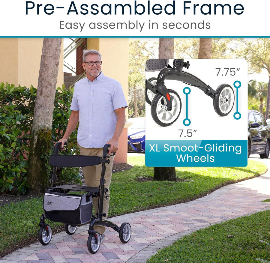 Bariatric Carbon Fiber Rollator