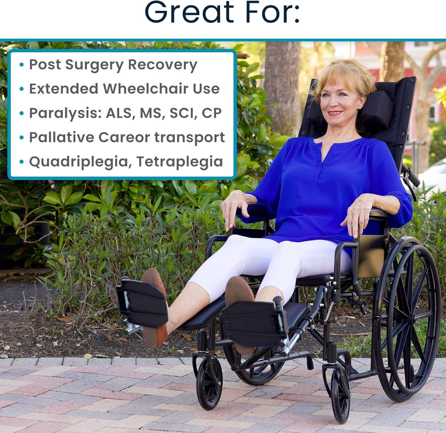 Reclining Wheelchair with Headrest