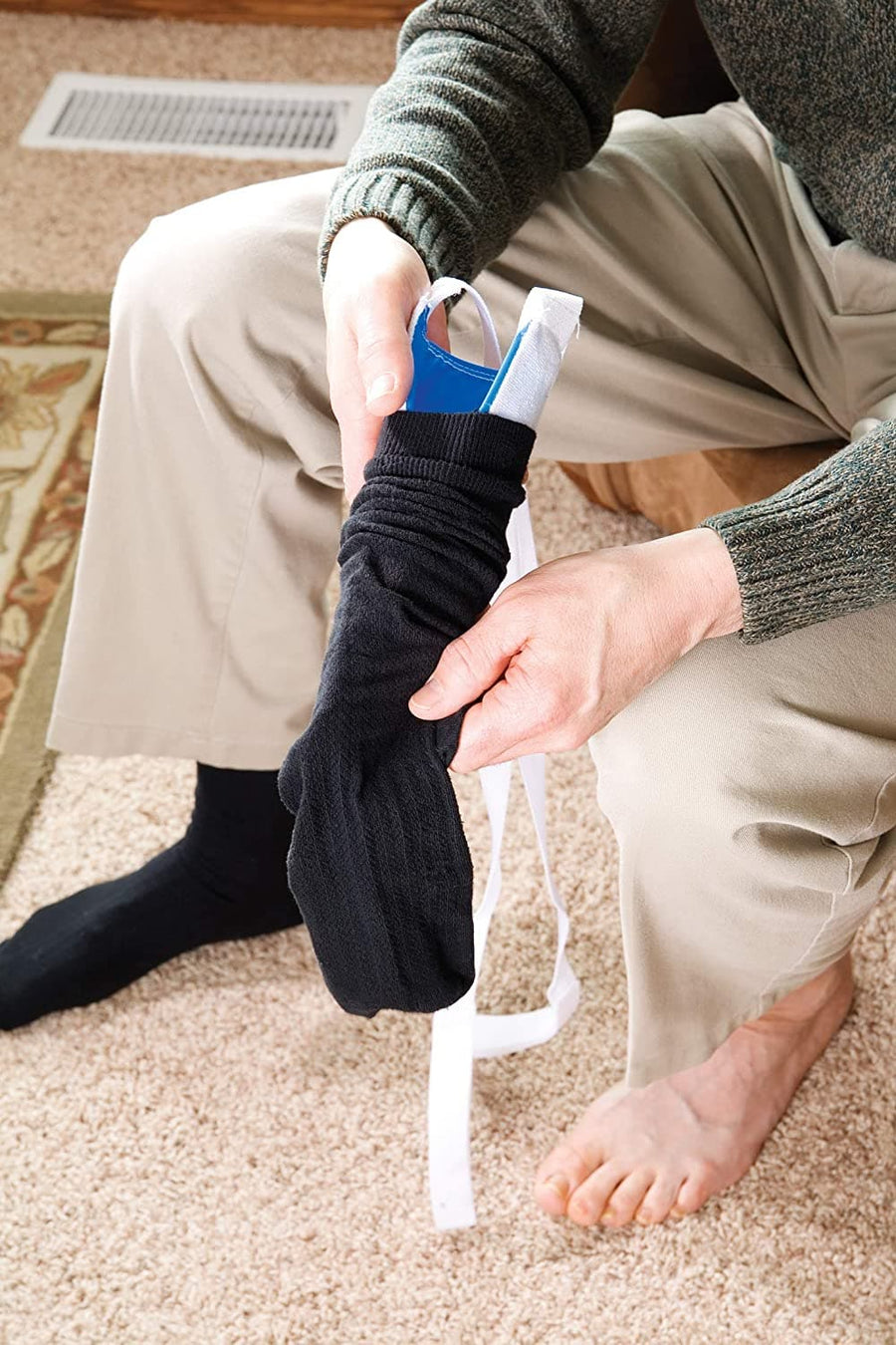 Carex Sock Aid - Easy On Easy Off - Sock Slider and Sock Assistance Device