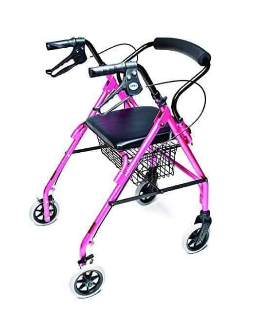 Lumex Walkabout Lite Four-Wheel Rollators - Lightweight 14.5 lbs