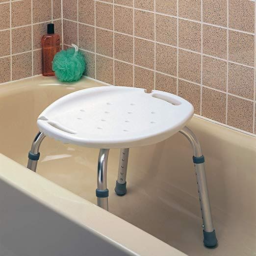 Carex Adjustable Bath and Shower Seat – Height Adjustable Shower Stool