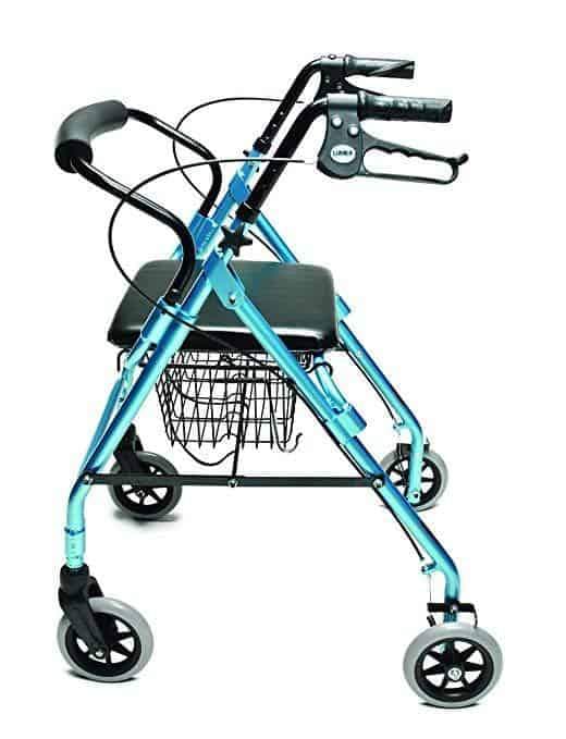 Lumex Walkabout Lite Four-Wheel Rollators - Lightweight 14.5 lbs